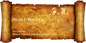 Heibl Marita névjegykártya